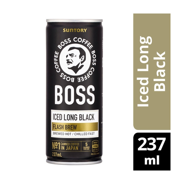 Boss Iced Long BOSS ICED LONG BLACK COFFEE 237ML 