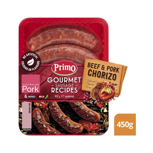 Primo Gourmet Beef & Pork Chorizo Sausage 450g