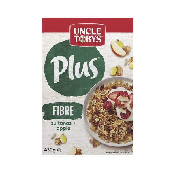 Uncle Tobys Plus Fibre Breakfast Cereal 430g