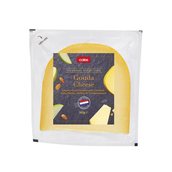 Coles Dutch Gouda 265g