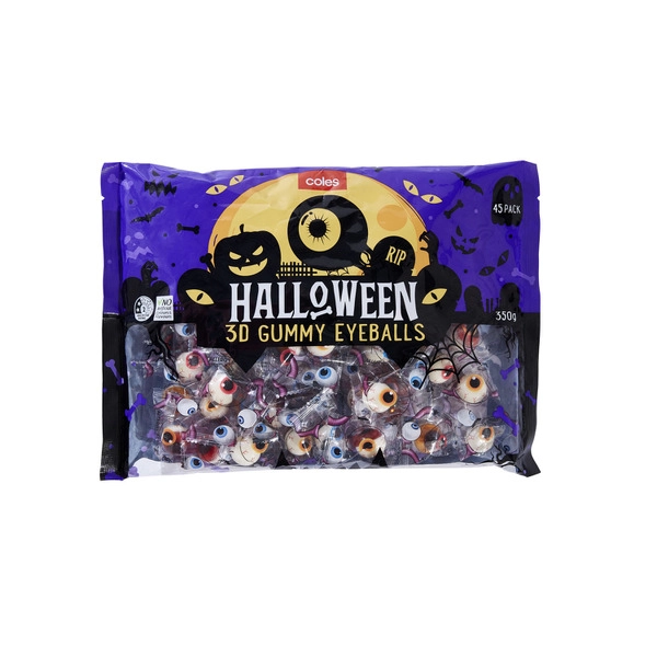 Coles Halloween 3D Gummy Eyeballs 350g