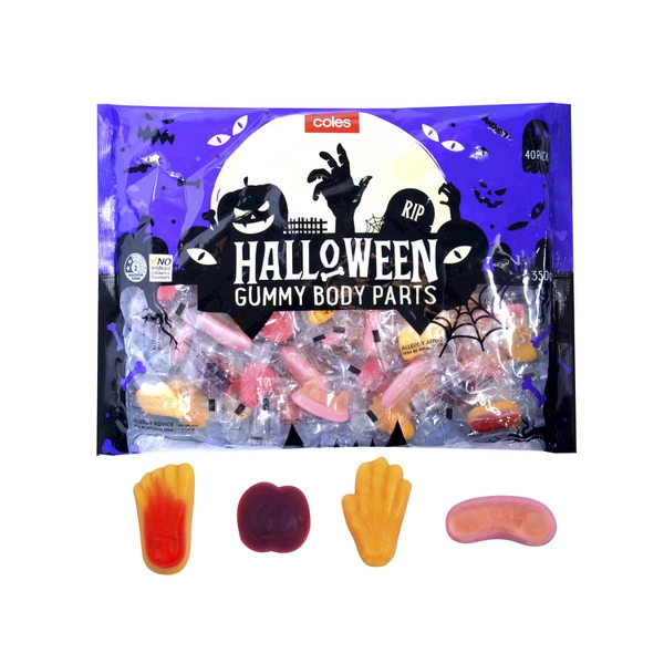 Coles Halloween Gummy Body Parts 350g