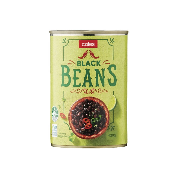 Coles Black Beans 420g