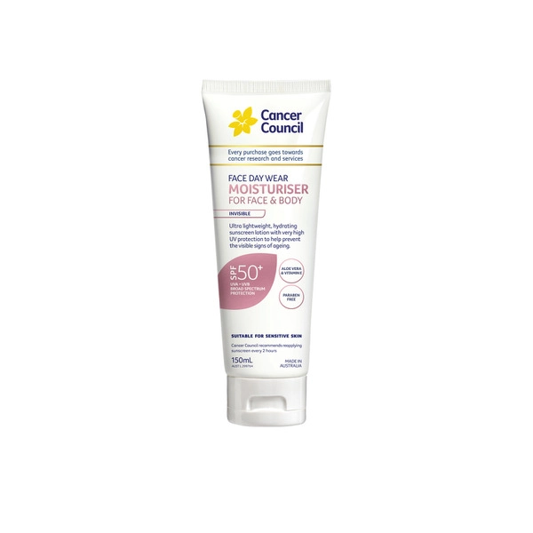 Cancer Council Facial Moisturiser Matte Invisable SPF 50+ 150mL