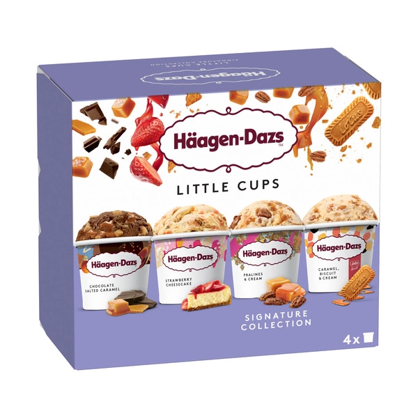 Haagen Dazs Signature Collection Ice Cream Mini Cups 4X95mL 380mL