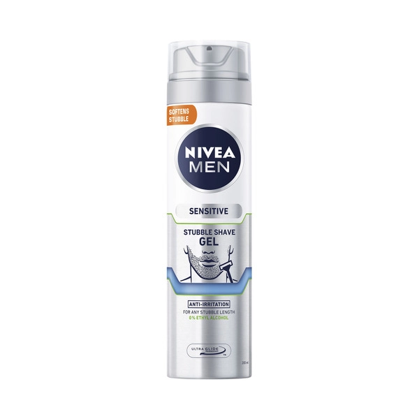 Nivea Men Sensitive NIVEA MEN SENSITIVE STUBBLE SHAVE GEL 200ML 