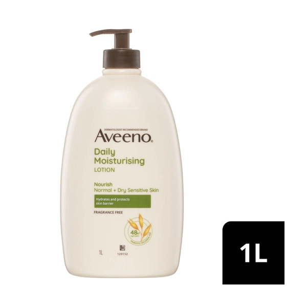 Aveeno Daily Moisturising Non-Greasy Fragrance Free Body Lotion 1L