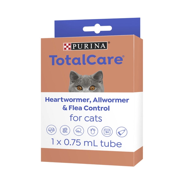 Purina Total Care Cat Treatment Heartwormer All Wormer Flea Control 1 pack