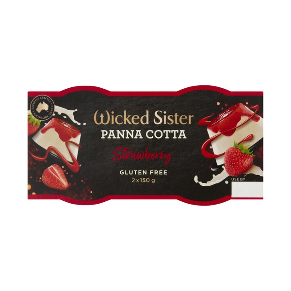 Wicked Sister Strawberry Panna Cotta 2X150G 300g