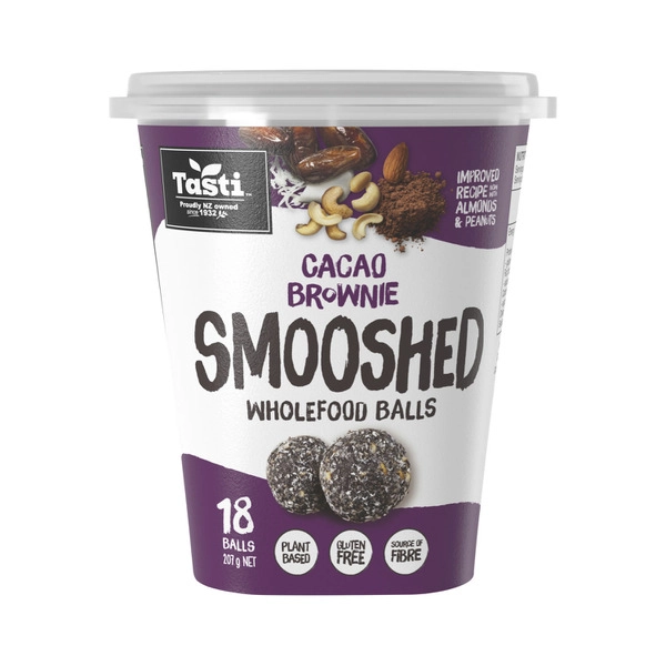 Tasti Smooshed Wholefood Balls Cacao Brownie 207g