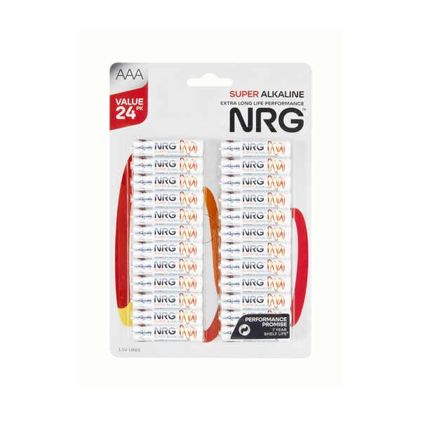 NRG Super Alkaline AAA 24 pack