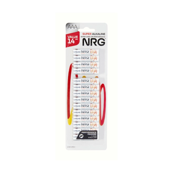 Nrg Super Alkaline AAA NRG SUPER ALKALINE AAA 14 PACK 