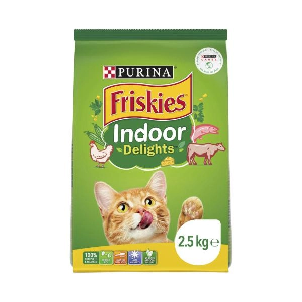 Friskies Dry Cat Food Adult Indoor Delight 2.5kg