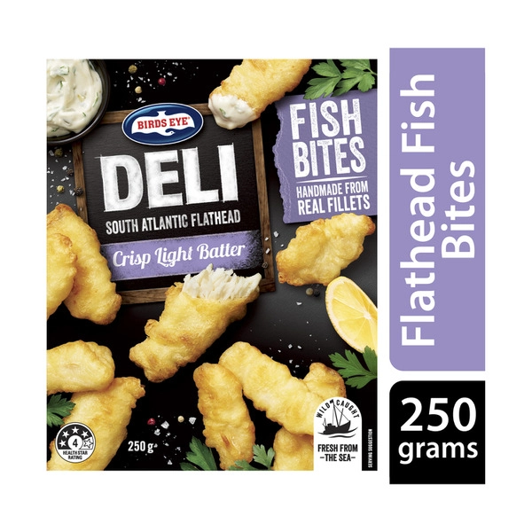 Birds Eye Deli Flat Head Fish Bites 250g