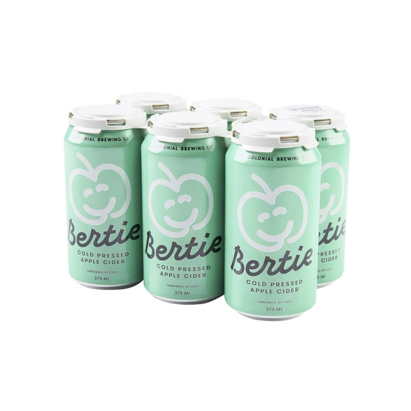 CBCo Bertie Cold Pressed Apple Cider Can 375mL 6 Pack