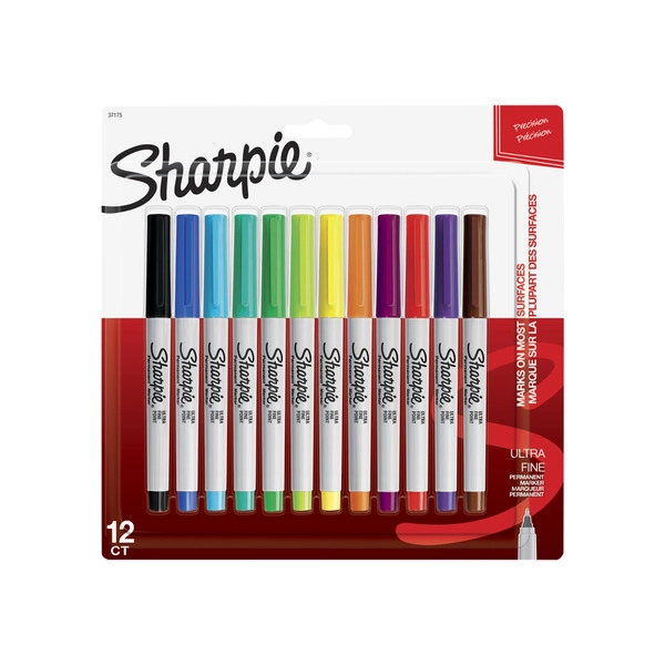 Sharpie Ultra Fine Assorted 12 pack