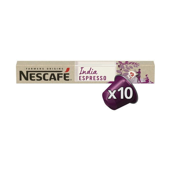 Nescafe Farmers Origins India Espresso Capsules 10 pack