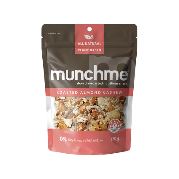 Munchme Nutritious Snack Roasted Almond Cashew 120g