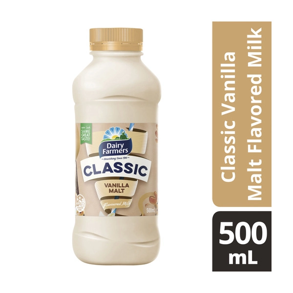 Dairy Farmers Classic DAIRY FARMERS CLASSIC VANILLA MALT FLAVOURED MILK 500ML 