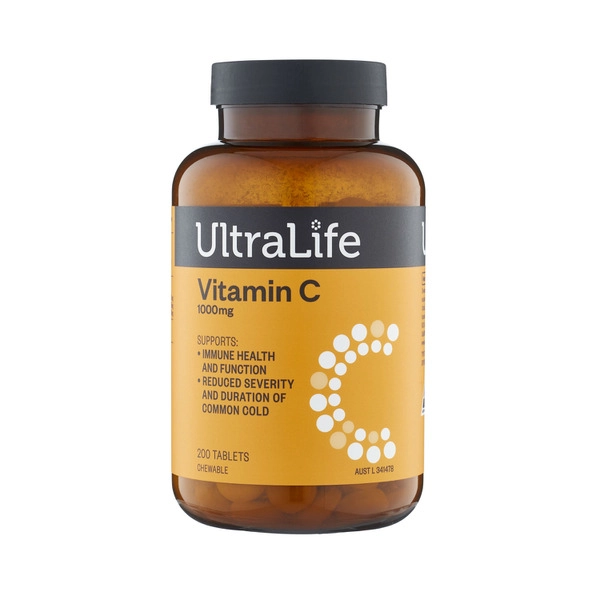 Ultralife High Strength Vitamin C 1000Mg Tablets 200 pack