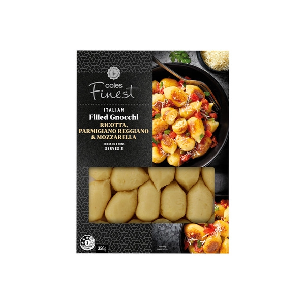 Coles Finest Filled Gnocchi Mozz Parmi Reggi & Ricotta 350g