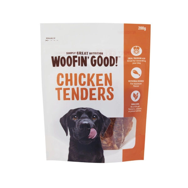 Woofin Good Chicken Tenders Dog Treat 200g