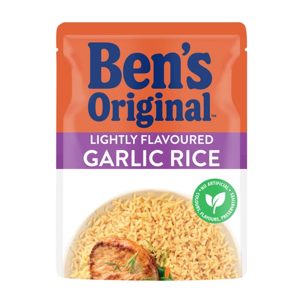 Ben's Original Light Flavour Garlic Rice Pouch 250g