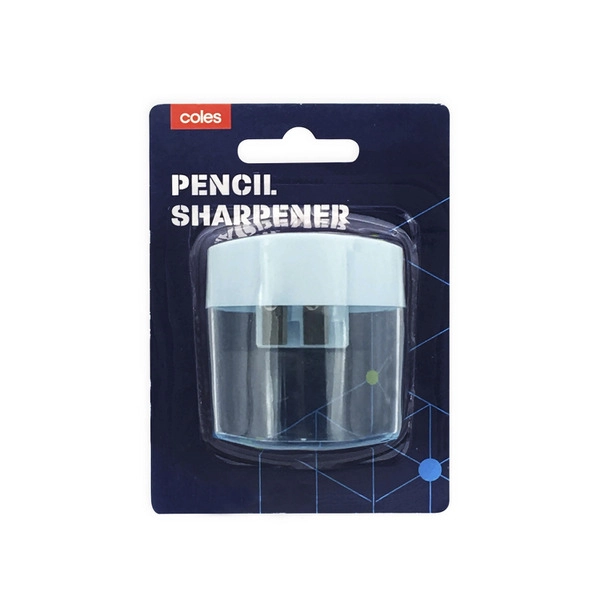 Coles Plastic 2 Hole Sharpener 1 each