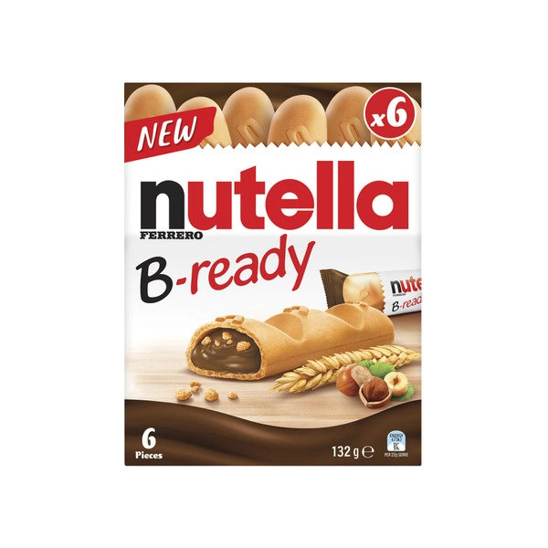 Nutella B-Ready Biscuit Multipack 6x22g 132g