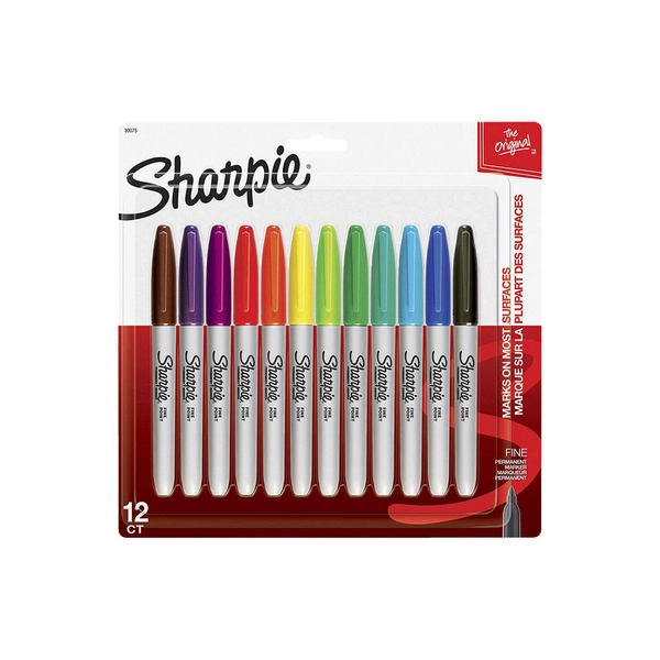 Sharpie Markers Fine Tip Assorted 12 pack