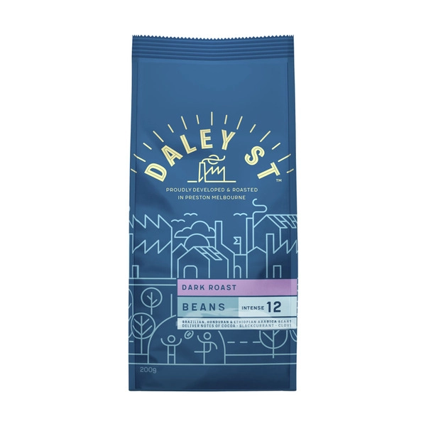 Daley Street Dark Roast Coffee Beans 200g