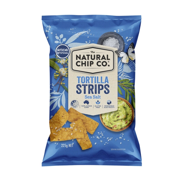 Natural Chip Co Tortilla Strips Sea Salt 225g