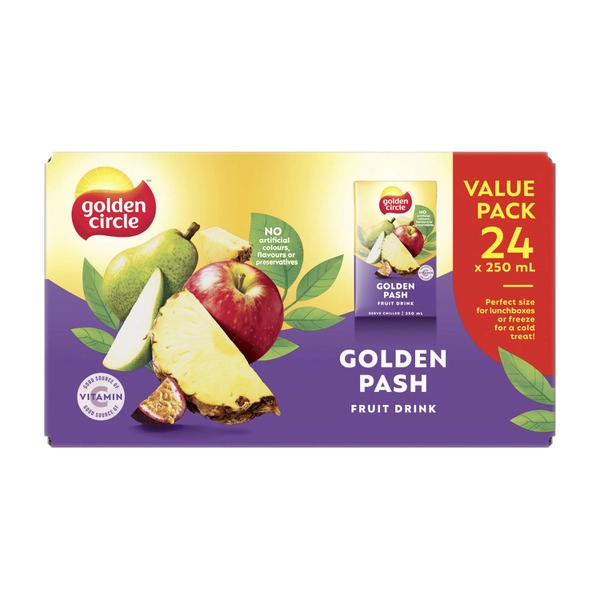 Golden Circle Golden Pash Fruit Drink 24x250mL 6L