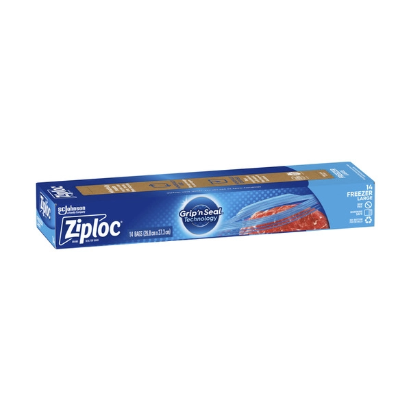 Ziploc Large Resealable Food Storage Freezer Bags 14 pack