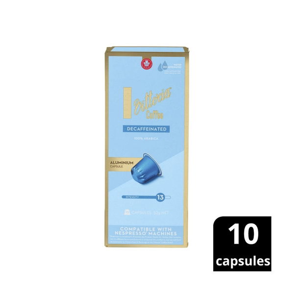 Vittoria Decaffeinated Nespresso Compatible Coffee Capsules 10 pack