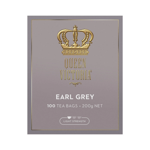 Queen Victoria Earl Grey Tea Bags 100 pack