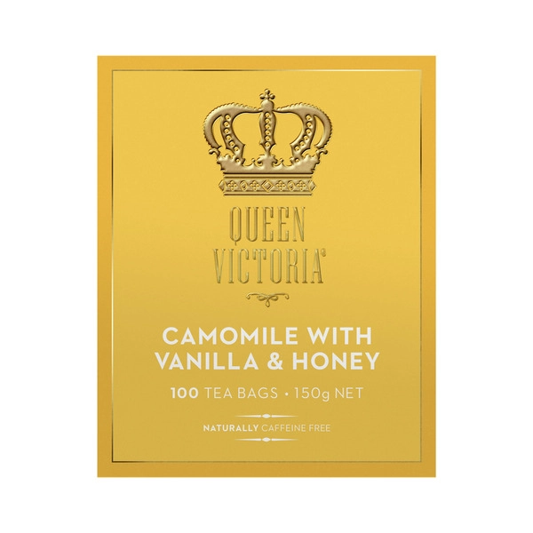 Queen Victoria Tea Bags QUEEN VICTORIA HONEY & VANILLA CAMOMILE TEA BAGS 100 PACK 