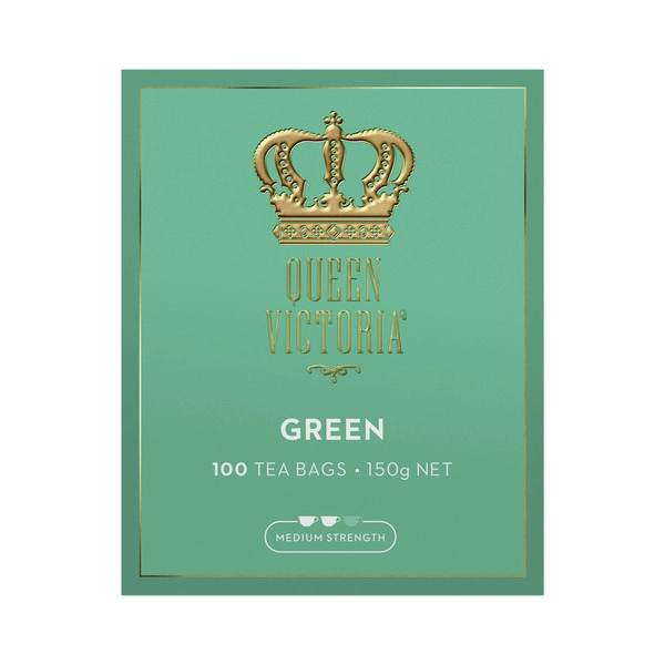 Queen Victoria Tea Bags QUEEN VICTORIA GREEN TEA BAGS 100 PACK 