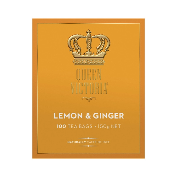 Queen Victoria Lemon & Ginger Tea Bags 100 pack