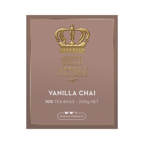 Queen Victoria Vanilla Chai Tea Bags 100 pack