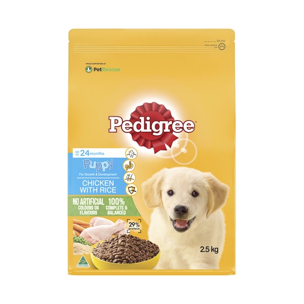 Pedigree Adult Dry Dog Food Chicken with Rice 2.5 kg