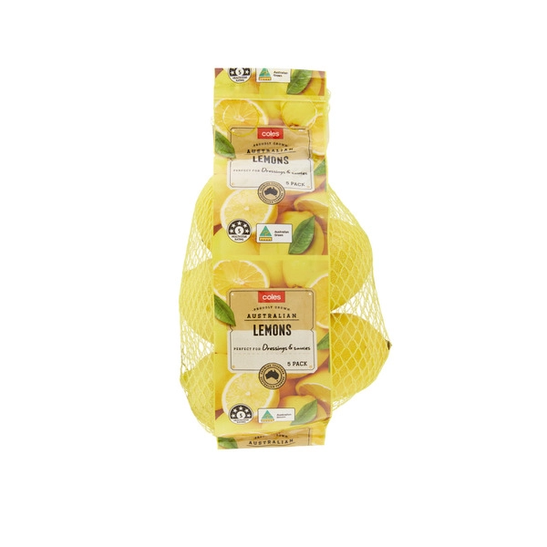 Coles Medium Lemons 5 Pack 1 each