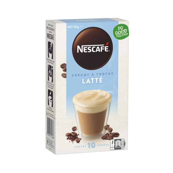 Nescafe Coffee Sachets Latte 10 pack