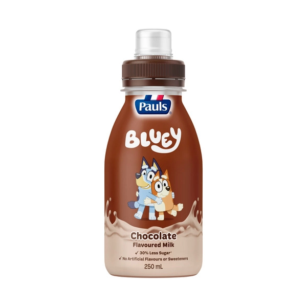 Pauls Bluey Chocolate Flavoured Milk 250mL