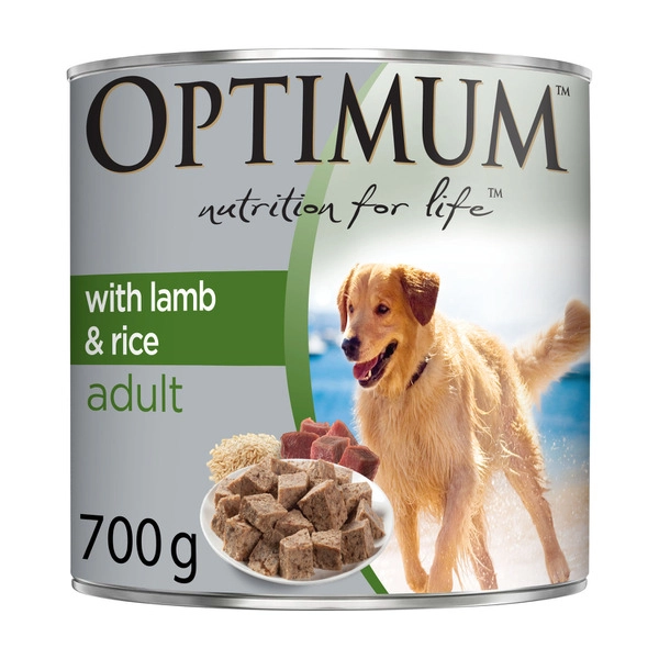 Optimum Adult Lamb & Rice Dog Food 700g