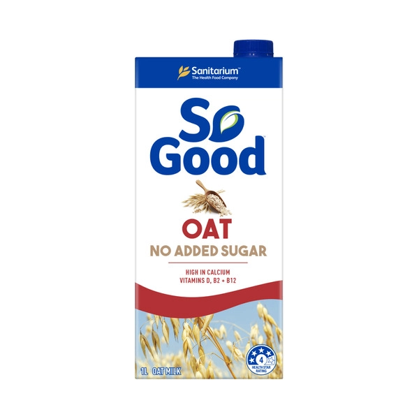 Sanitarium So Good Long Life No Added Sugar Oat Milk 1L