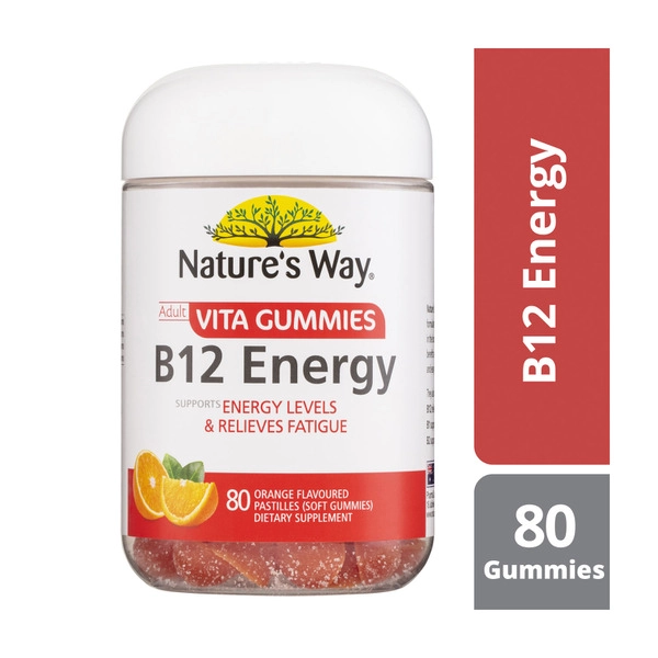 Natures Way Adult Vita Gummies B12 Energy 80 pack