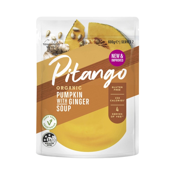 Pitango Organic Soup Pumpkin & Ginger 600g