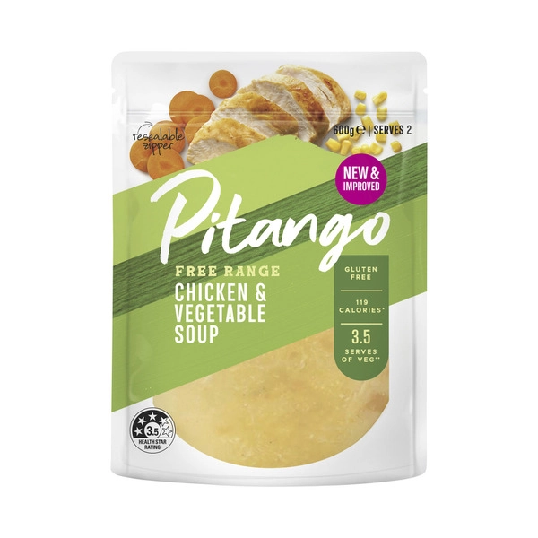 Pitango Free Range Soup Chicken & Vegetable 600g