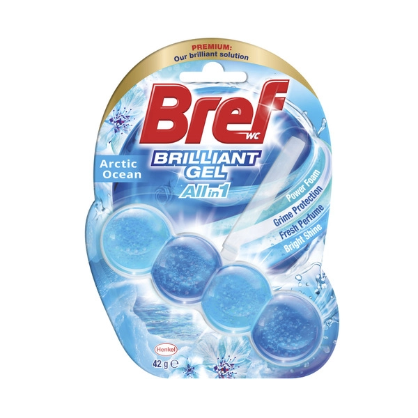 Bref Brillian Gel Rimblock Toilet Cleaner Arctic Ocean 42g